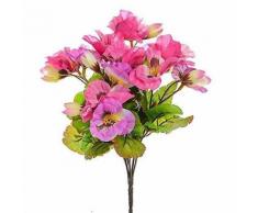 Pose de pensées artificielles en soie rose - Plantes artificielles