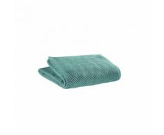 Serviette Toilette Roberto vert de gris 50 x 100 cm Vivaraise - Linge de bain