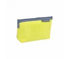 Trousse cosmetique unie microfibre l21.5cm douceur d'int vitamine Vert anis - Trousses de toilette