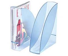 Lot de 2 Porte-revues Ice Blue en polystyrène - Dos de 8 cm, H31 x P26 cm - Autres Classement et Archivage