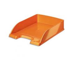Lot de 3 Corbeilles à courrier - WOW Orange métallisé - Dimentions : L 5,7 x H 7 x P 25,5 cm - Corbeille, bac à courrier, poubelle