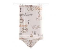 Home fashion 57232-802 store bateau en voilage café avec crochets crème 140 x 45 cm - Rideaux enfant