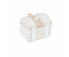 malle mer avec filet coquillage 8x6cm - Article de fête