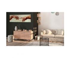 135x45 Tableau Peinture religieuse Splendide God's Finger - Décoration murale