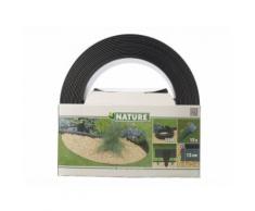 Bordure en polyuréthane pour jardin et bassin Noir - 15 m x H.12 cm - Accessoire bassin d'agrément