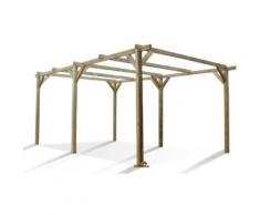 MADEIRA - Carport 1 voiture bois traité autoclave - Paco - Mobilier de Jardin