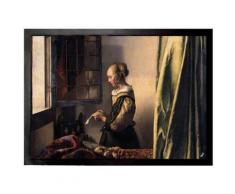 Johannes Vermeer Paillasson Essuie-Pieds - La Liseuse À La Fenêtre, 16571659 (50x70 cm) - Tapis et paillasson