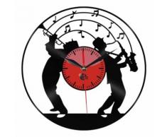 Creative Style de Non-Coutil Silencieux Antique Bois Caoutchouc Horloge Pour La Maison Cuisine Noir PL676 - Décoration murale