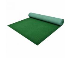 Gazon artificiel avec crampons PP 10 x 1 m Vert - Plantes artificielles
