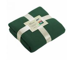 Plaid couverture polaire 130 x 170 - JN950 - vert foncé - taille:unique - Textile séjour
