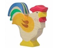 Animaux En Bois Coq Figurine Holztiger - Autres jouets en bois