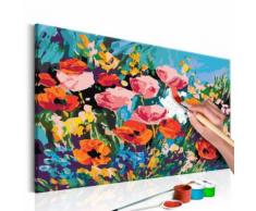 60x40 Tableau à peindre par soi-même Kits de peinture pour adultes Contemporain même - Décoration murale
