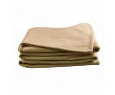 Couverture Polaire Taupe Polex 100% polyester 350g 240x220 - Linge de lit