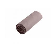 LOVELY CASA DH24820003 Alicia Drap Housse Coton Taupe 190 x 140 cm - Linge de lit