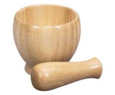 zeller 24024 pilon et mortier hévéa 12 x 10 cm - Accessoire de cuisine