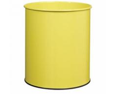 corbeille à papier papéa 30l jaune