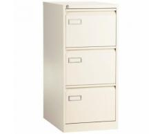 classeur pour dossiers suspendus 3 tiroirs beige - manutan