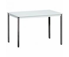table de reunion 120x60 plateau gris/pi eds gris fonce