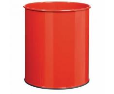 corbeille à papier papéa 30l rouge
