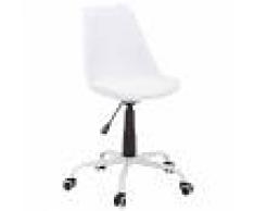 JYSK Chaise de bureau pivotante Blokhus (blanc)