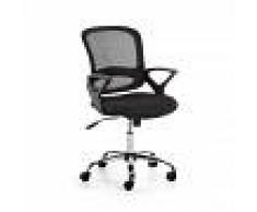 Tangier - Chaise de bureau pivotante à roulettes - Couleur - Noir