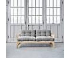 Futon Azur Step brut futon gris clair