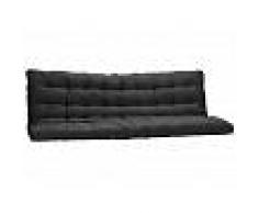 Vente-unique.com Futon MODULO spécial banquette-lit - 135x190cm - coloris noir