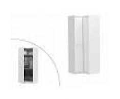 Vente-unique.com Armoire d'angle ALRIK - 2 portes - L.93cm - Blanc
