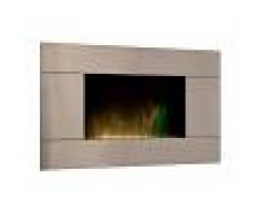 gdegdesign Cheminée électrique décorative lumineuse LED façade inox - Pure
