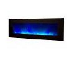gdegdesign Grande cheminée électrique XXL noire décorative lumineuse LED - Volcano 5XL