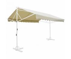 vidaXL Auvent sur pied Crème 4 x 3 m