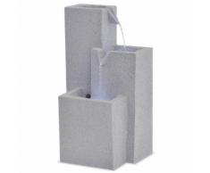 vidaXL Fontaine d'intérieur avec lampe LED Polyrésine