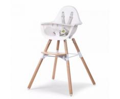 CHILDWOOD Chaise haute bébé 2-en-1 Evolu 2 Blanc CHEVOCHNW