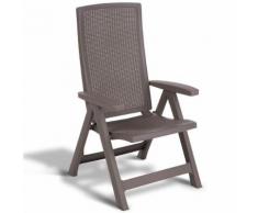 Allibert Chaise de jardin inclinable Montreal Cappuccino 223476