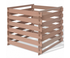 vidaXL Composteur de jardin 90 x 85 m WPC Marron