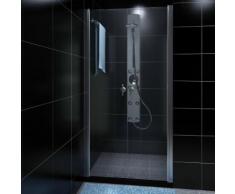 vidaXL Cabine de douche avec porte en verre 80 cm