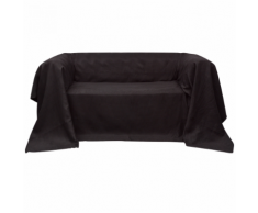 vidaXL Housse Micro-suède de canapé Brun 140 x 210 cm