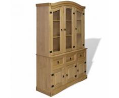 vidaXL Buffet et vaisselier Pin mexicain Gamme Corona