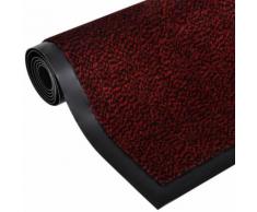 vidaXL Tapis rectangulaire antidérapant 150 x 90 cm Rouge