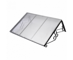 vidaXL Auvent de porte 120 x 80 cm