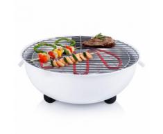 Tristar Barbecue électrique de table BQ-2882 1250 W 30 cm Blanc
