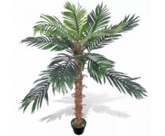 vidaXL Palmier Artificiel Plastique avec Pot 140 cm