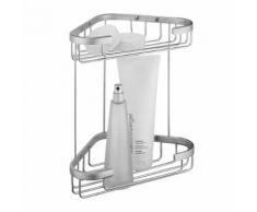 Tiger Etagère de douche d'angle Exquisit Argenté 489620942