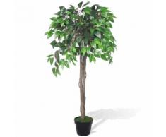 vidaXL Palmier Artificiel Plastique avec Pot 110 cm