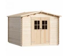 vidaXL Abri de jardin pour bûches bois 34 mm 4 x m Bois massif
