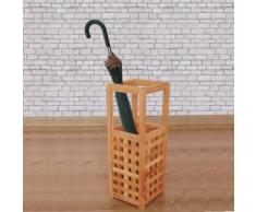 vidaXL Support de parasol 18 x 50 cm Bois noyer massif