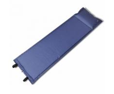 vidaXL Matelas autogonflant bleu 185 x 55 3 cm (1 personne)