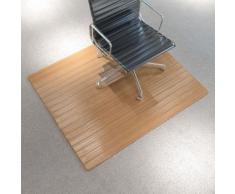 vidaXL Tapis protège-sol / chaise Bambou naturel 110 x 130 cm