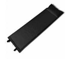 vidaXL Matelas autogonflant noir 185 x 55 3 cm (1 personne)