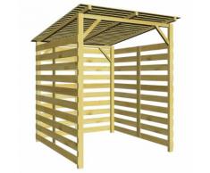 vidaXL Abri de stockage du bois chauffage pour jardin Pin imprégné